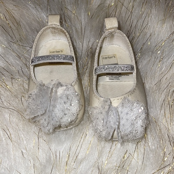 Carter’s | NB | white and silver flats - Picture 7 of 7